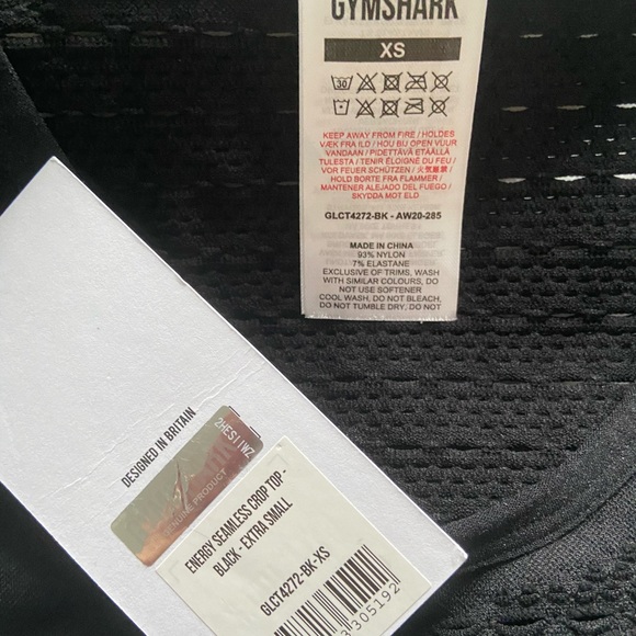 Gymshark energy seamless crop top XS NWT - Picture 4 of 6